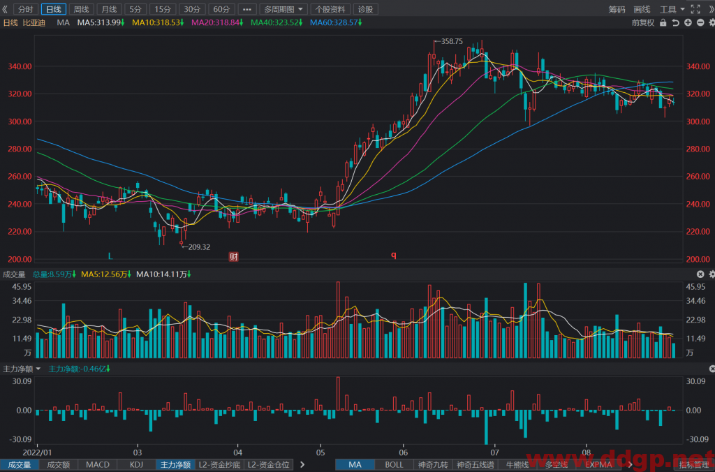 比亚迪：2022年H1实现归母净利润35.95亿元，YoY+206.35%