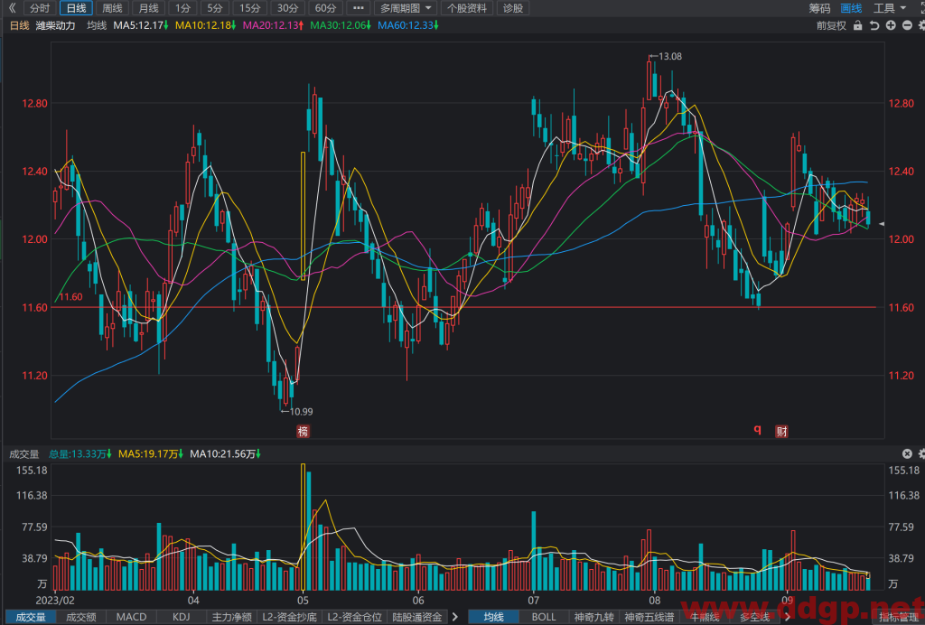 潍柴动力(000338)股价趋势预测和K线图及财务报表分析-2023年9月21日